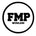 A circular black-and-white graphic with the text 'FMP WIRELESS' in bold black lettering on a white background.